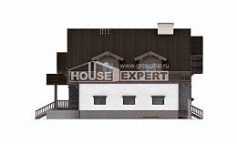 440-001-П Проект трехэтажного дома с мансардой, гараж, красивый загородный дом из кирпича, Жанаозен