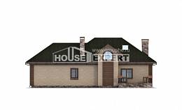 180-010-П Проект двухэтажного дома мансардный этаж и гаражом, красивый загородный дом из пеноблока Кокшетау, House Expert