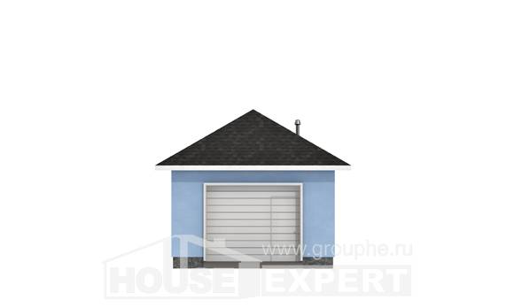 040-001-Л Проект гаража из поризованных блоков Атырау, House Expert