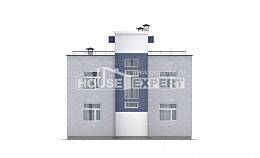 180-005-П Проект двухэтажного дома, современный коттедж из арболита, Павлодар