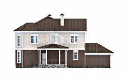 190-002-Л Проект двухэтажного дома и гаражом, средний коттедж из газобетона, Павлодар