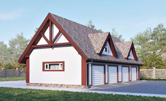 145-002-Л Проект гаража из керамзитобетонных блоков Актобе | Проекты домов от House Expert