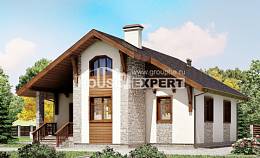 080-002-Л Проект одноэтажного дома, красивый дом из бризолита, Тараз