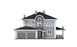 245-004-Л Проект двухэтажного дома, гараж, классический дом из кирпича, Алма-Ата