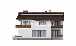 180-009-П Проект двухэтажного дома мансардой, красивый домик из кирпича Алма-Ата, House Expert