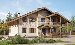 260-001-Л Проект двухэтажного дома мансардой, красивый загородный дом из кирпича Актобе, House Expert