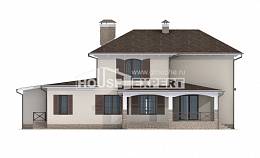 285-002-П Проект двухэтажного дома, гараж, просторный загородный дом из кирпича Актобе, House Expert