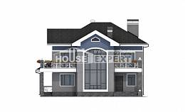 200-006-Л Проект двухэтажного дома, простой коттедж из кирпича Костанай, House Expert
