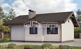 090-002-Л Проект одноэтажного дома, доступный домик из кирпича Семей, House Expert
