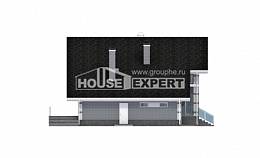 190-006-Л Проект двухэтажного дома с мансардным этажом и гаражом, красивый дом из газобетона Рудный, House Expert