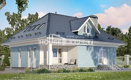 200-002-П Проект двухэтажного дома с мансардой, красивый коттедж из арболита, Кокшетау