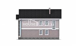 170-008-П Проект двухэтажного дома, экономичный домик из блока Алма-Ата, House Expert