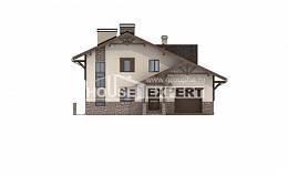 305-002-Л Проект трехэтажного дома с мансардным этажом, уютный домик из кирпича, Семей