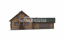 270-002-П Проект двухэтажного дома с мансардой, гараж, современный загородный дом из дерева Атырау, House Expert