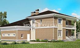335-002-П Проект двухэтажного дома и гаражом, уютный домик из кирпича, Нур-Султан