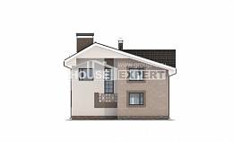 210-003-П Проект двухэтажного дома с мансардой, просторный загородный дом из пеноблока, Экибастуз