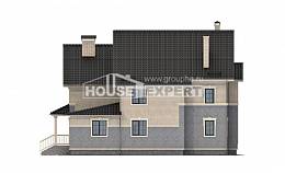 300-004-П Проект двухэтажного дома, классический дом из керамзитобетонных блоков, Астана