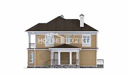 160-001-Л Проект двухэтажного дома, экономичный домик из твинблока, House Expert