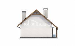 155-012-П Проект двухэтажного дома с мансардой, бюджетный загородный дом из теплоблока Костанай, House Expert
