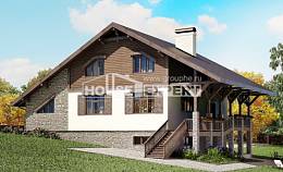 300-003-П Проект трехэтажного дома мансардой и гаражом, классический дом из кирпича Усть-Каменогорск, House Expert