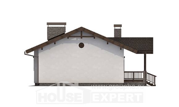 090-002-П Проект одноэтажного дома, уютный дом из кирпича Уральск, House Expert