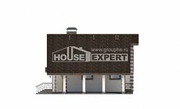 150-003-Л Проект двухэтажного дома мансардный этаж, гараж, классический загородный дом из бревен Кокшетау, House Expert