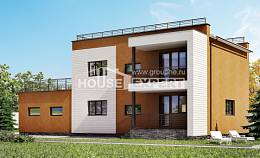 180-012-П Проект двухэтажного дома и гаражом, средний домик из кирпича, Экибастуз