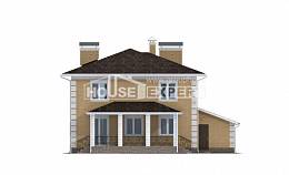 220-006-Л Проект двухэтажного дома, гараж, современный загородный дом из бризолита, House Expert
