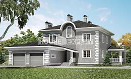 245-004-Л Проект двухэтажного дома, гараж, просторный дом из кирпича Уральск, House Expert
