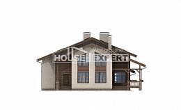 240-003-П Проект двухэтажного дома мансардой, простой домик из кирпича Тараз, House Expert