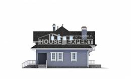 200-001-П Проект двухэтажного дома мансардой и гаражом, красивый коттедж из керамзитобетонных блоков Караганда, House Expert