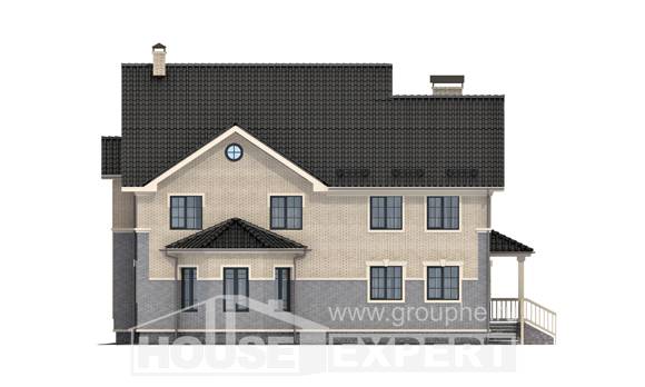 300-004-П Проект двухэтажного дома, огромный дом из теплоблока, House Expert