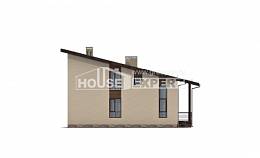 140-005-Л Проект двухэтажного дома с мансардой, бюджетный домик из бризолита, Атырау
