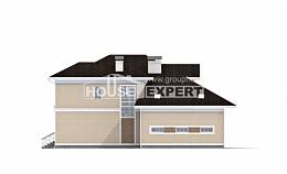 335-001-Л Проект двухэтажного дома, гараж, уютный загородный дом из кирпича Актобе, House Expert