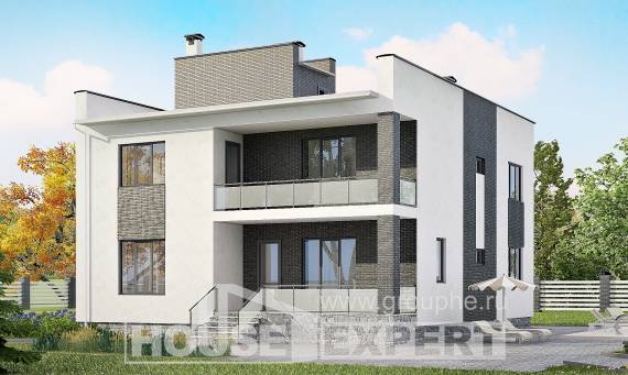 225-001-П Проект двухэтажного дома, простой домик из твинблока Кокшетау, House Expert