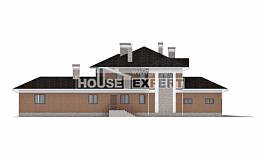 520-002-Л Проект трехэтажного дома, гараж, уютный коттедж из пеноблока Рудный, House Expert