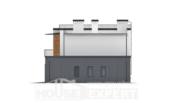 260-002-П Проект двухэтажного дома и гаражом, уютный коттедж из керамзитобетонных блоков, Павлодар