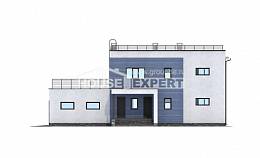 180-012-Л Проект двухэтажного дома и гаражом, средний коттедж из кирпича Атырау, House Expert