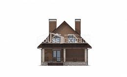 160-011-Л Проект двухэтажного дома мансардой, доступный домик из поризованных блоков, House Expert