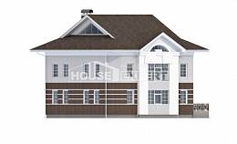 410-001-П Проект двухэтажного дома и гаражом, большой домик из кирпича, Темиртау