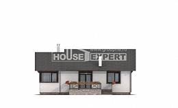 110-003-П Проект одноэтажного дома, уютный коттедж из керамзитобетонных блоков, House Expert
