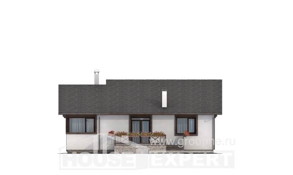 110-003-П Проект одноэтажного дома, скромный загородный дом из керамзитобетонных блоков Усть-Каменогорск, House Expert