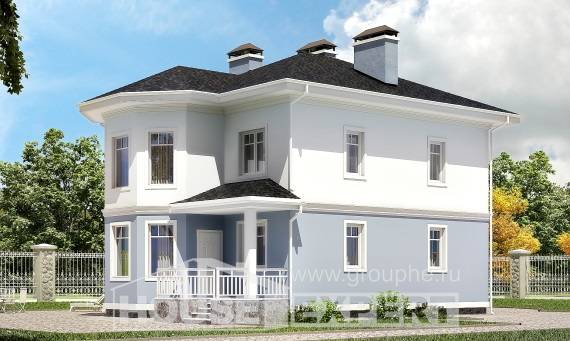 120-001-П Проект двухэтажного дома, недорогой дом из керамзитобетонных блоков Темиртау, House Expert