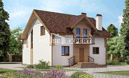 150-009-П  Проект двухэтажного дома, простой домик из бризолита, House Expert