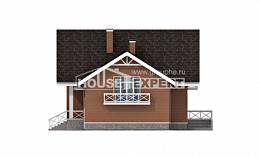 215-001-П Проект двухэтажного дома мансардой и гаражом, современный коттедж из керамзитобетонных блоков Рудный, House Expert
