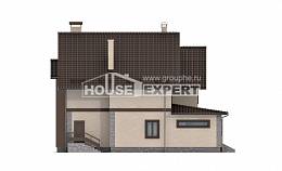 265-003-Л Проект двухэтажного дома, современный коттедж из пеноблока, Алма-Ата