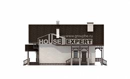 250-003-П Проект двухэтажного дома с мансардой, классический дом из твинблока Алма-Ата, House Expert