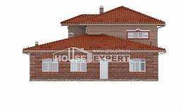 380-002-Л Проект трехэтажного дома, гараж, уютный коттедж из кирпича, Караганда