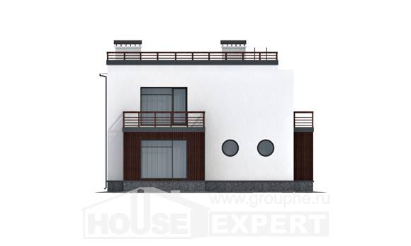 215-002-П Проект двухэтажного дома, средний коттедж из твинблока Экибастуз, House Expert