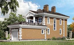 150-006-П Проект двухэтажного дома и гаражом, бюджетный коттедж из поризованных блоков Кокшетау, House Expert